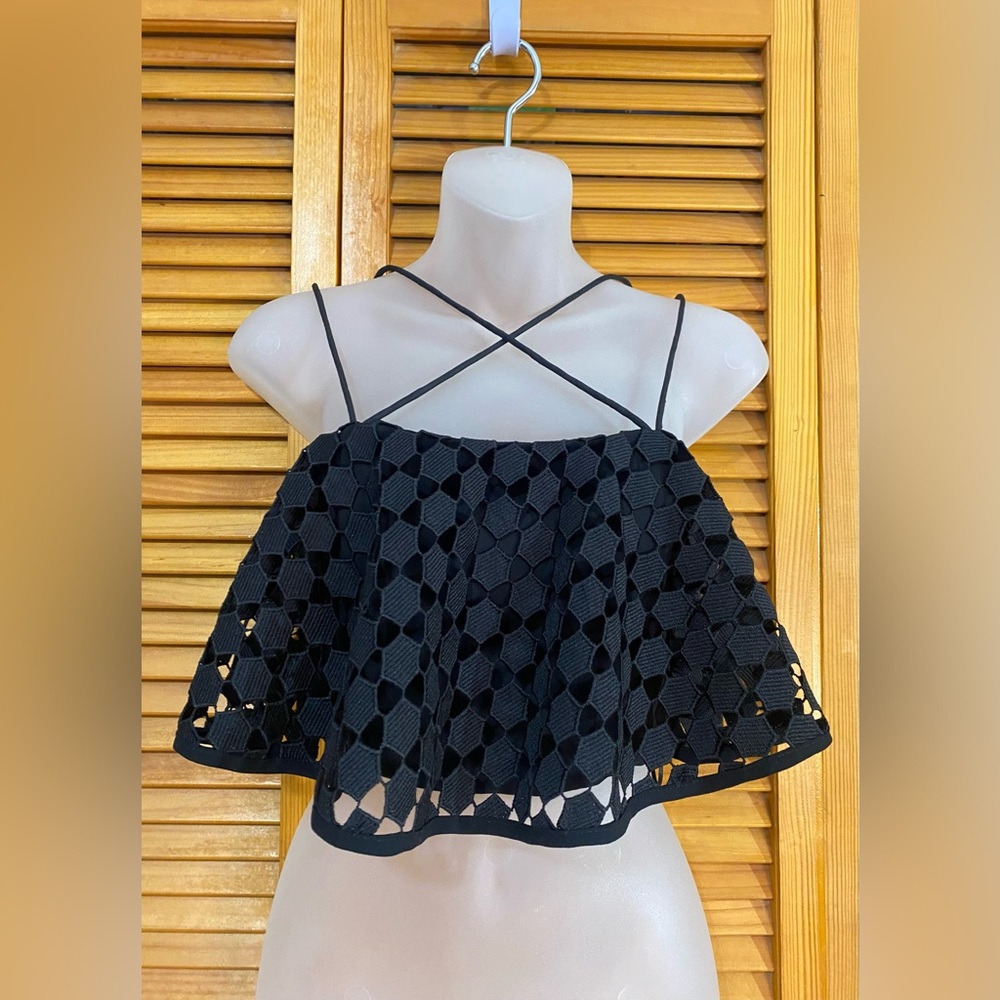🖤NICHOLAS | Black flare, crop top from Barneys